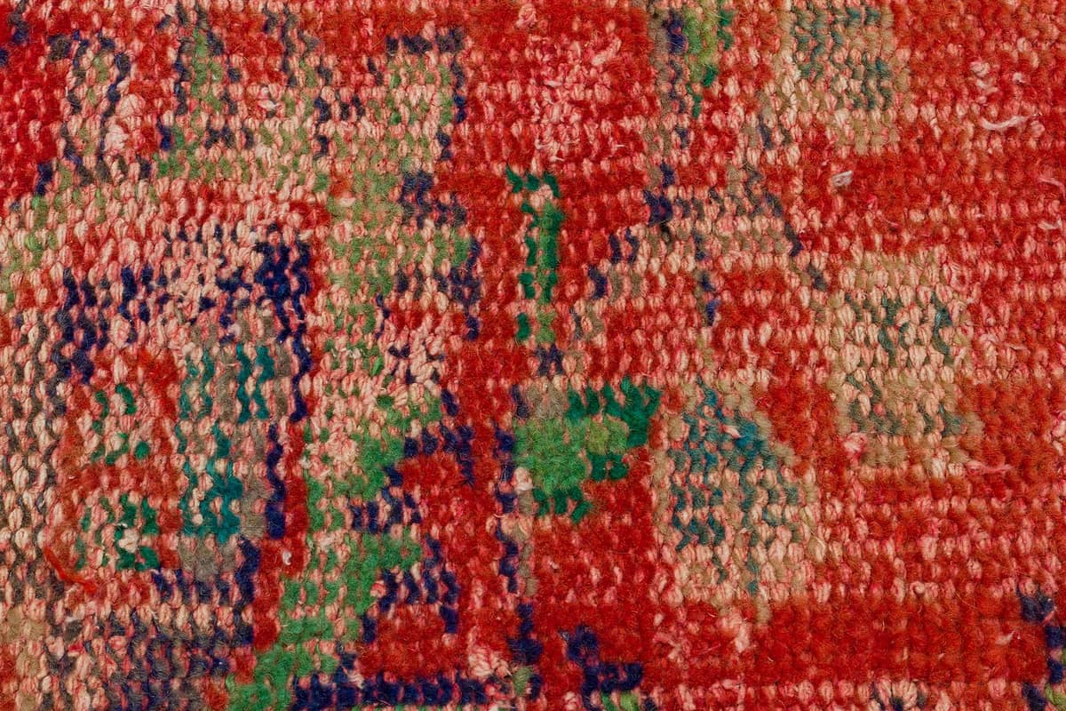 Unique Vintage Distressed Rug — detail view 5, handmade vintage rug