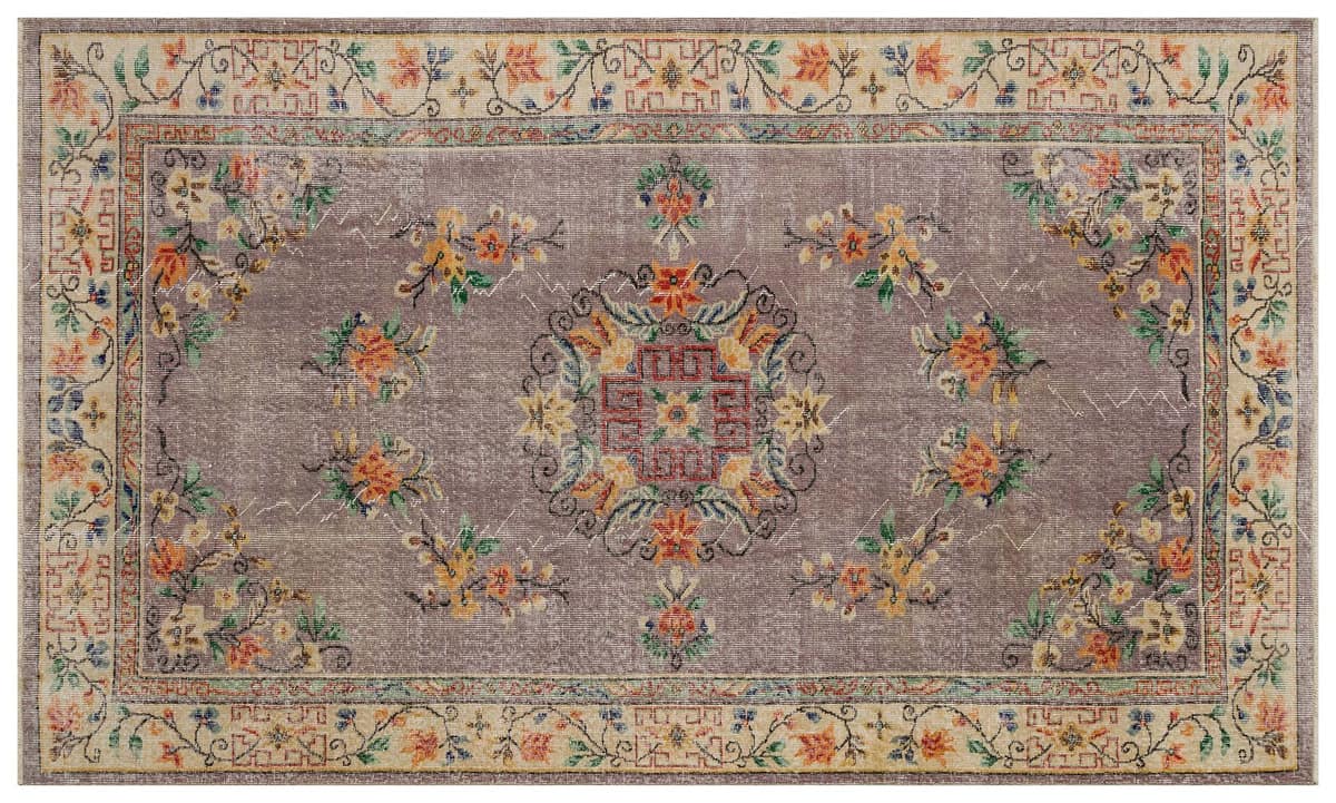 Handmade Vintage Distressed Rug — detail view 3, handmade vintage rug