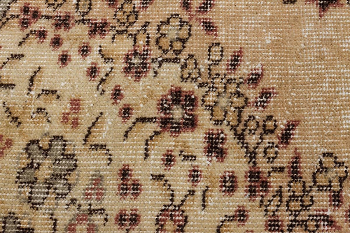 Handwoven Vintage Distressed Rug — detail view 5, handmade vintage rug