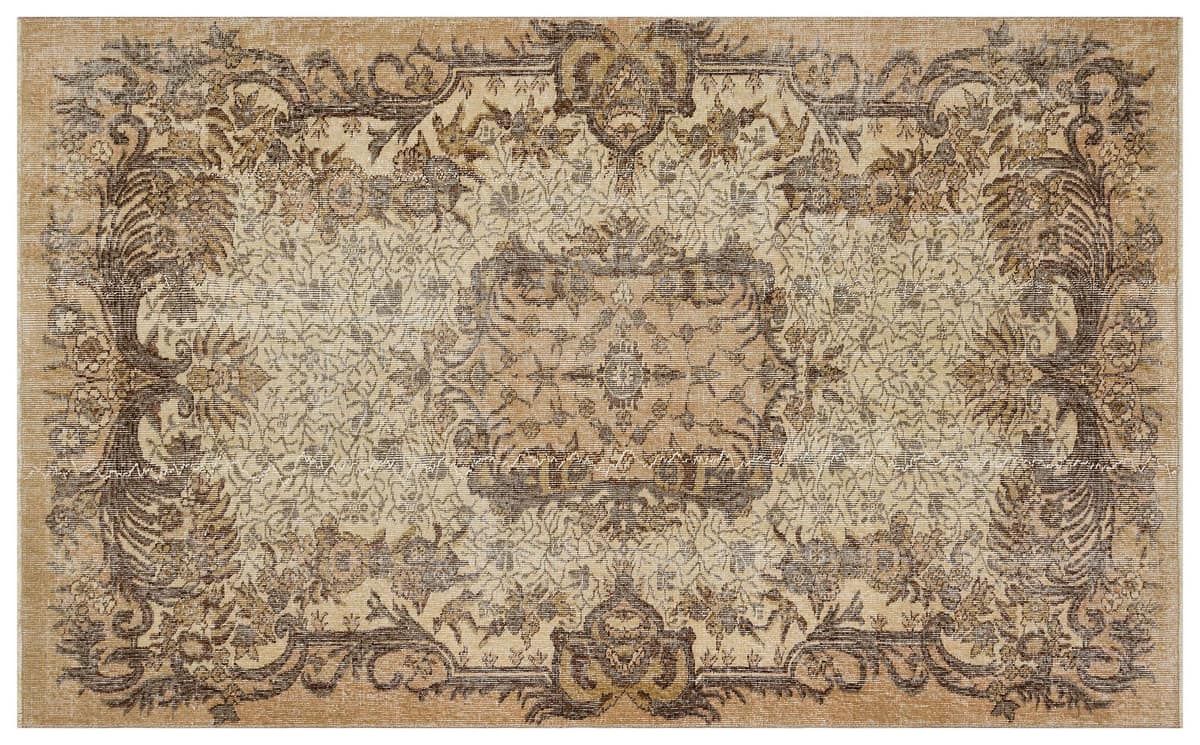 Handwoven Vintage Distressed Rug — detail view 3, handmade vintage rug