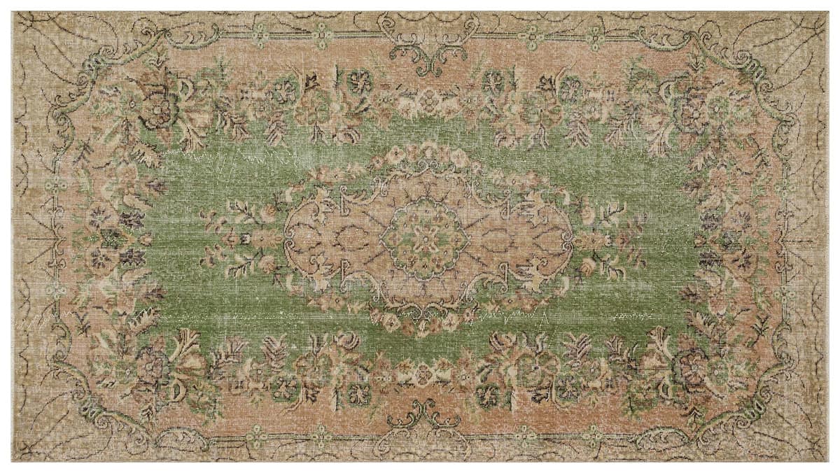 Hand-Woven Vintage Distressed Rug — detail view 3, handmade vintage rug