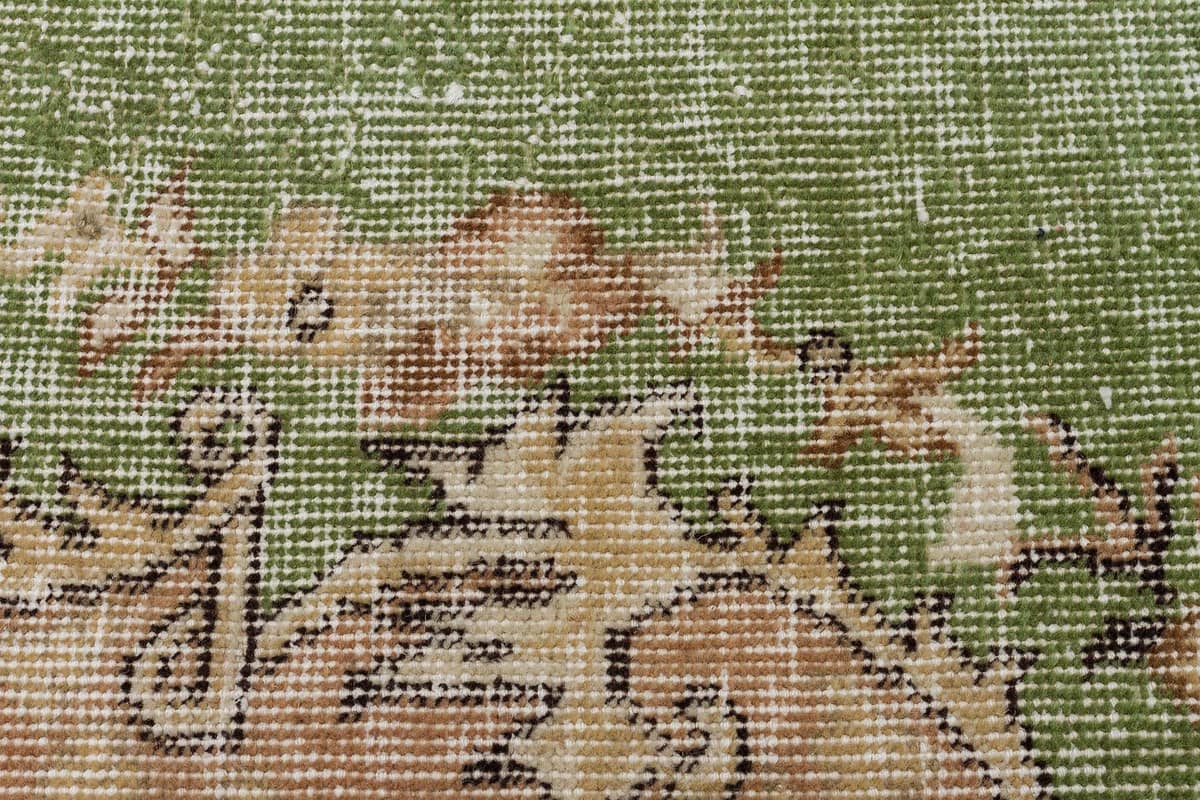 Hand-Woven Vintage Distressed Rug — detail view 5, handmade vintage rug