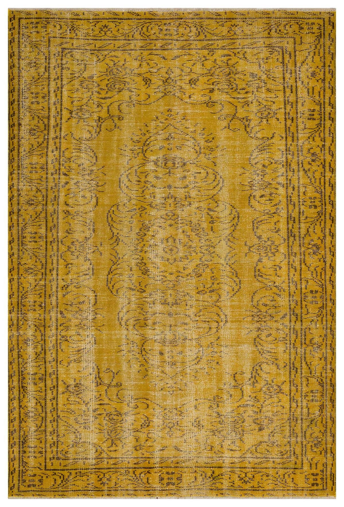 Unique Vintage Distressed Rug — detail view 2, handmade vintage rug