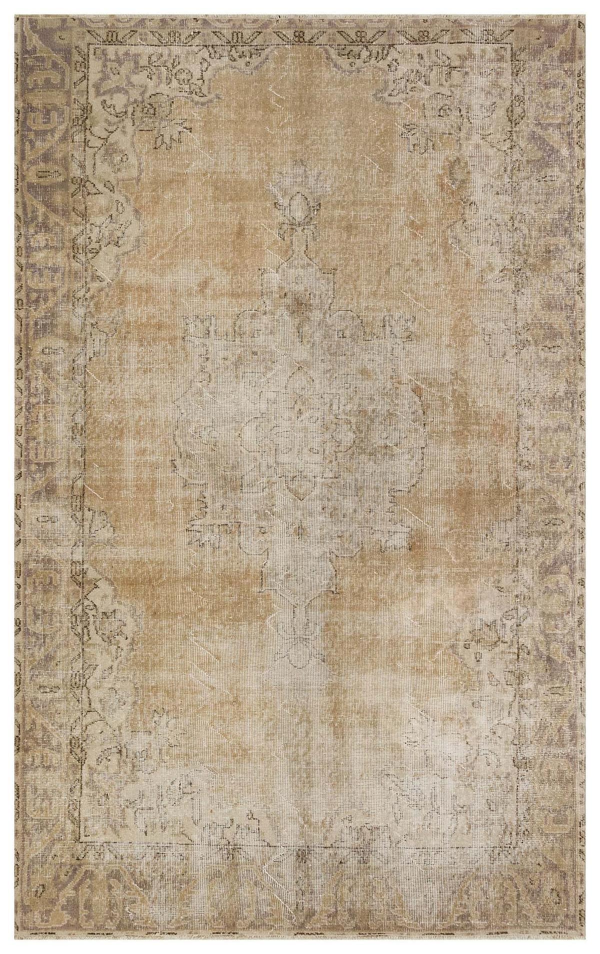 Unique Vintage Distressed Rug — detail view 2, handmade vintage rug
