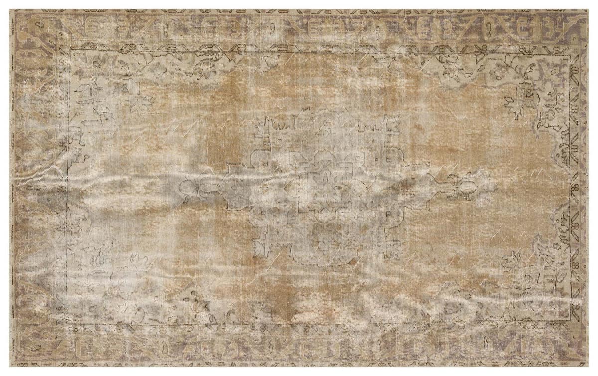 Unique Vintage Distressed Rug — detail view 3, handmade vintage rug