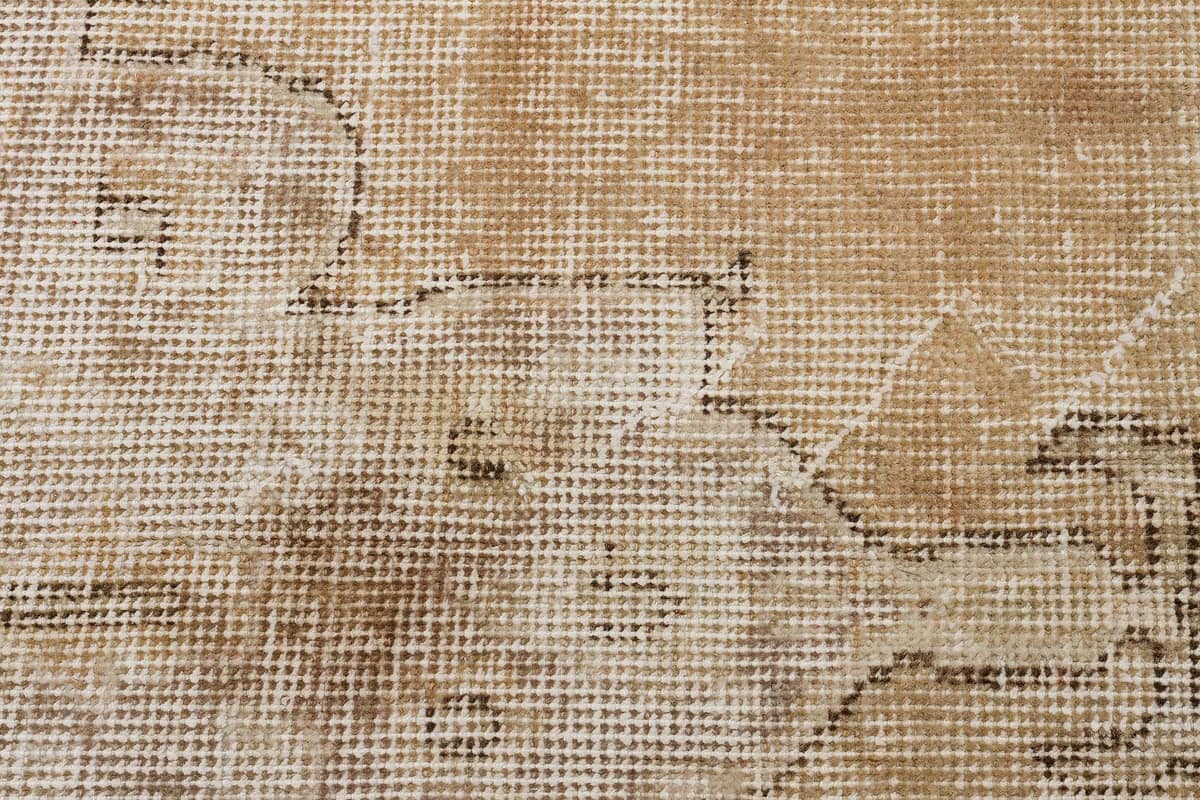 Unique Vintage Distressed Rug — detail view 5, handmade vintage rug