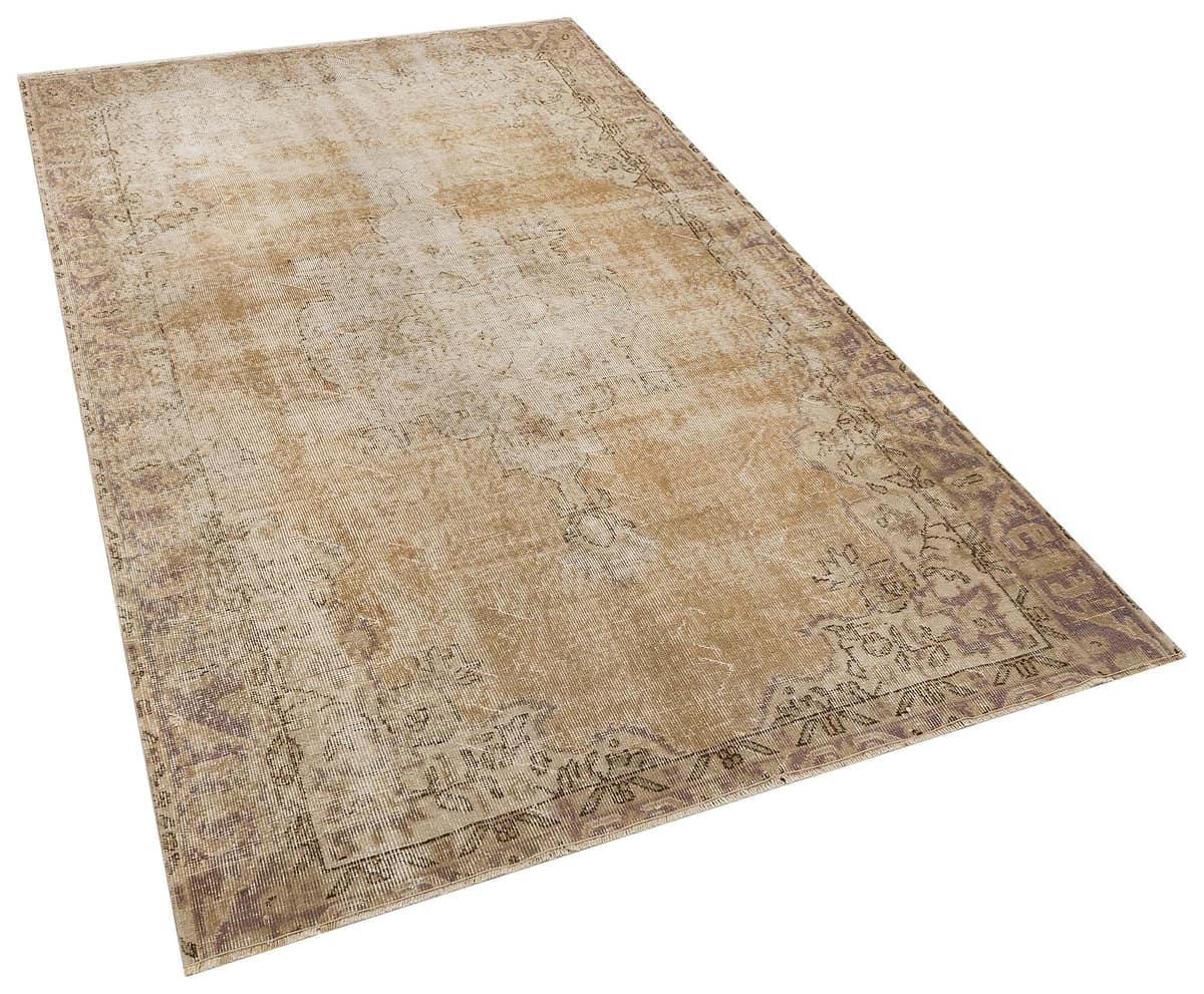 Unique Vintage Distressed Rug, vintage rug, Handmade, hand-knotted wool, size 150 × 242 cm, from Anatolia