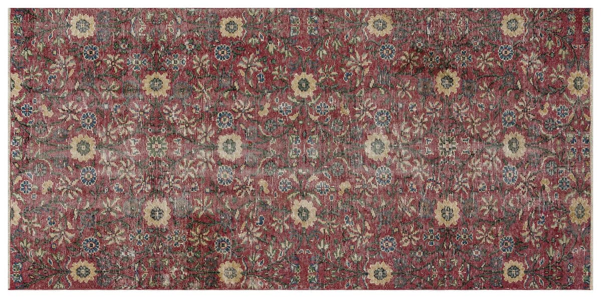 Unique Vintage Distressed Rug — detail view 3, handmade vintage rug