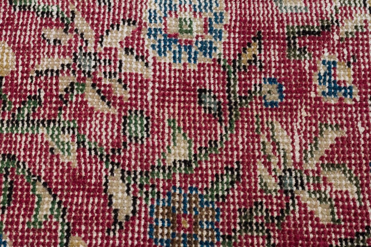 Unique Vintage Distressed Rug — detail view 5, handmade vintage rug