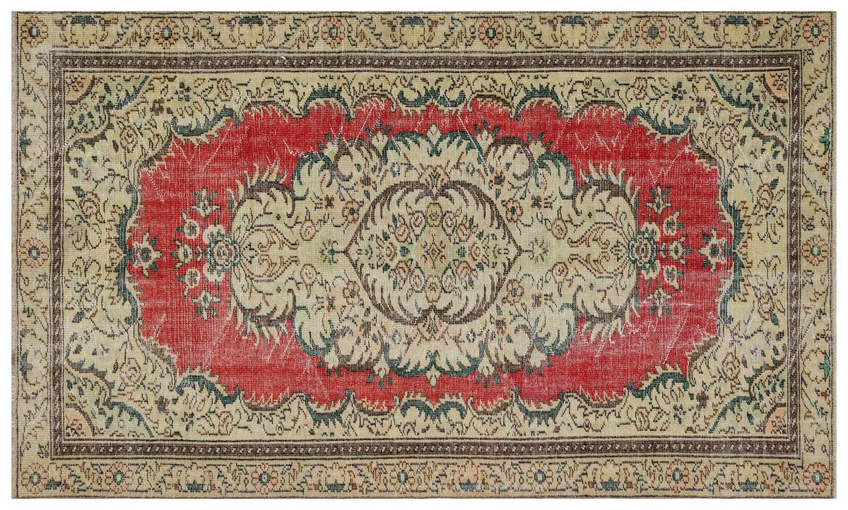Distressed Vintage Rug — detail view 3, handmade vintage rug