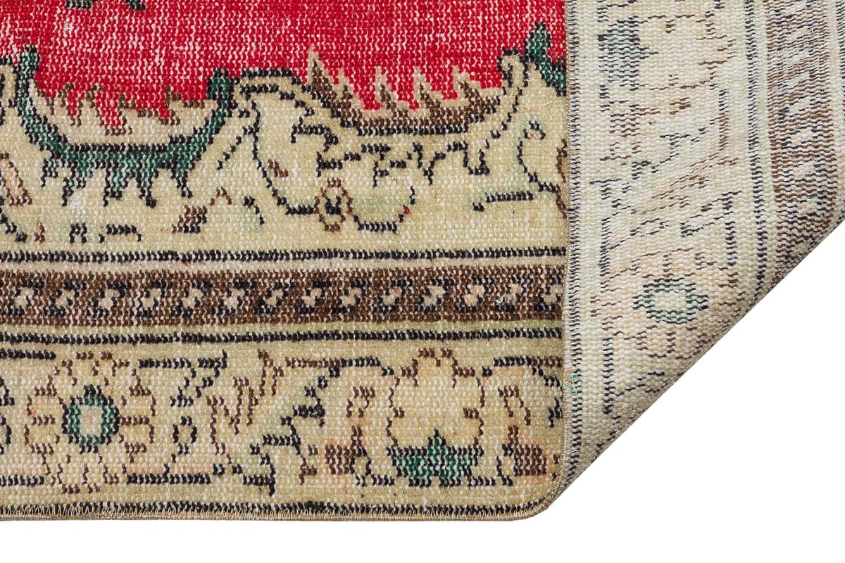 Distressed Vintage Rug — detail view 4, handmade vintage rug
