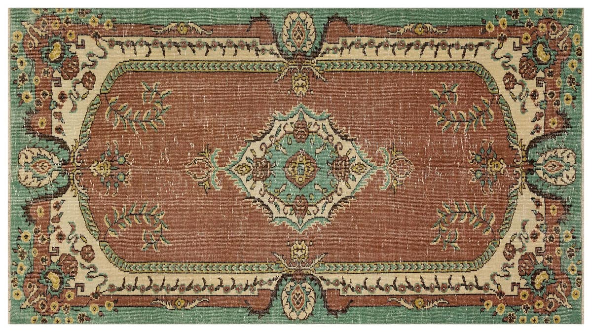 Vintage Distressed Hand-Woven Rug — detail view 3, handmade vintage rug