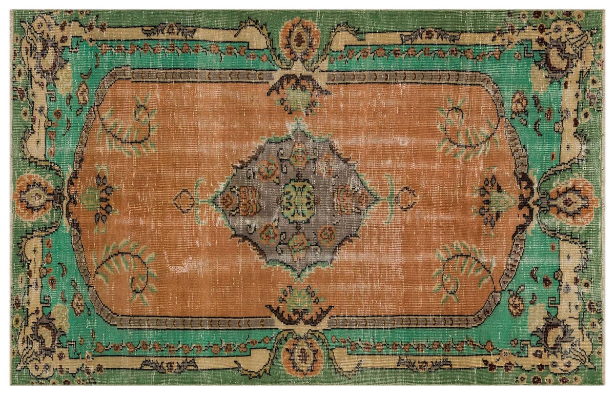 Distressed Vintage Handwoven Rug — detail view 3, handmade vintage rug