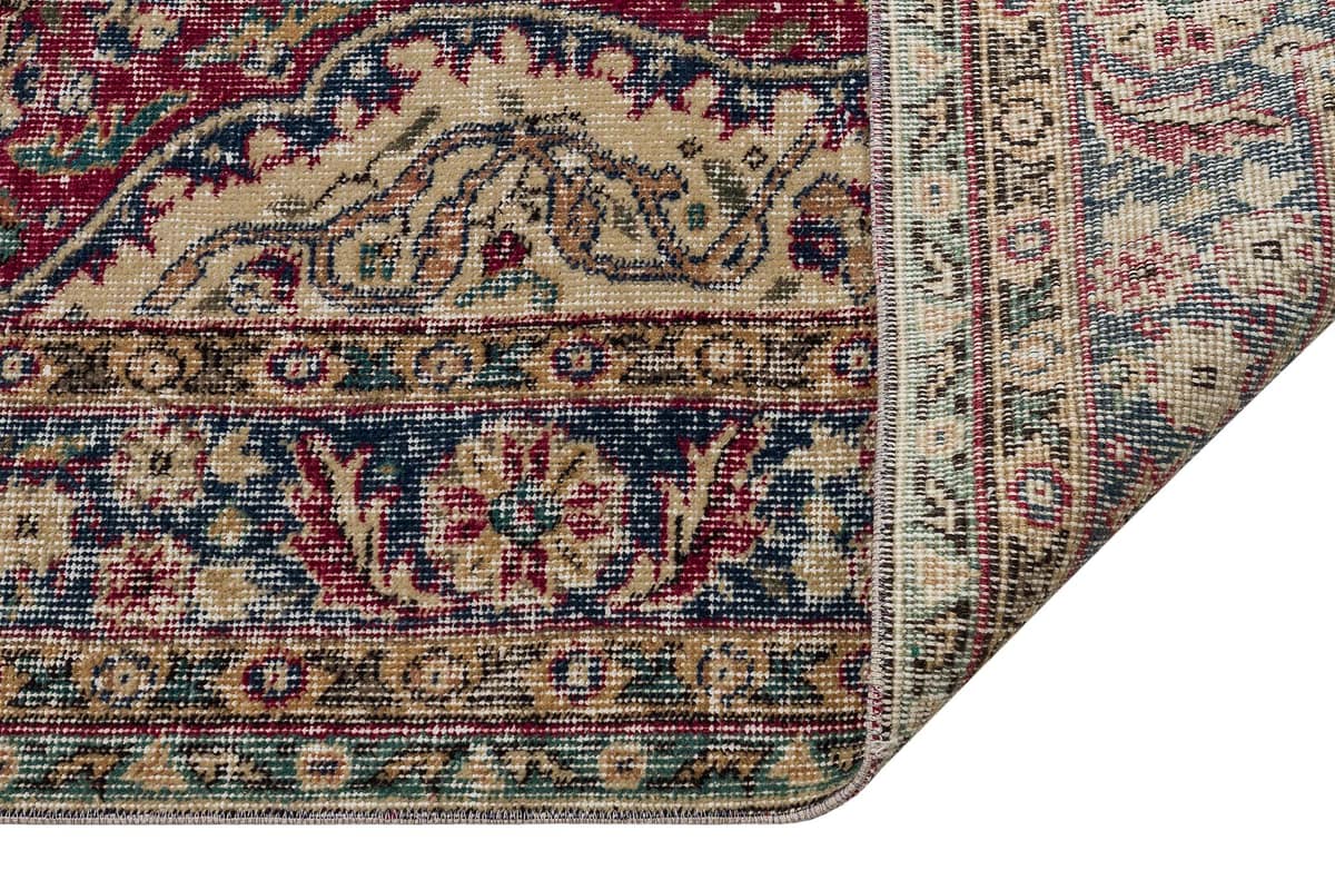 Handwoven Vintage Distressed Rug — detail view 4, handmade vintage rug