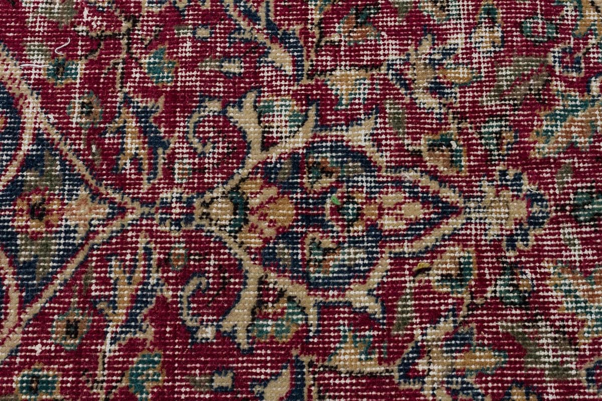 Handwoven Vintage Distressed Rug — detail view 5, handmade vintage rug