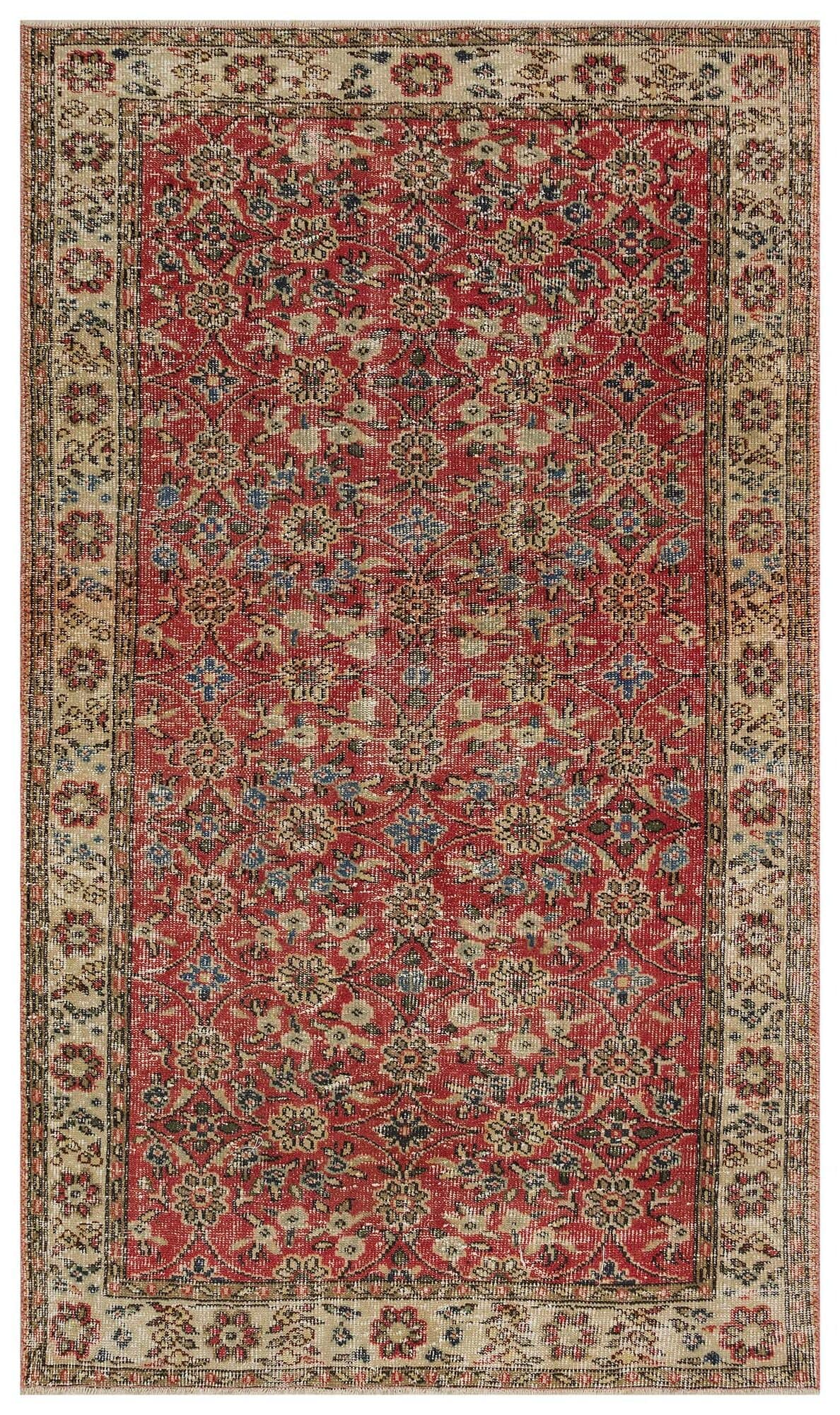 Handwoven Vintage Distressed Rug — detail view 2, handmade vintage rug