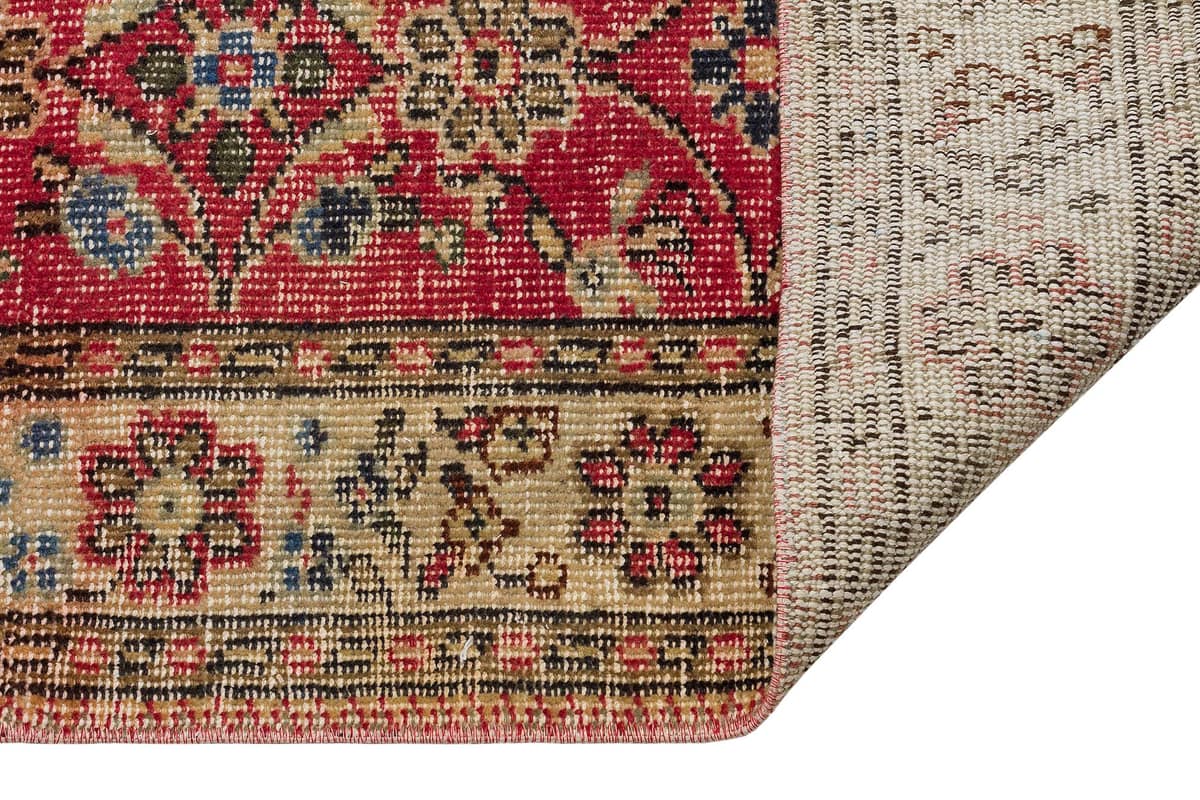 Handwoven Vintage Distressed Rug — detail view 4, handmade vintage rug