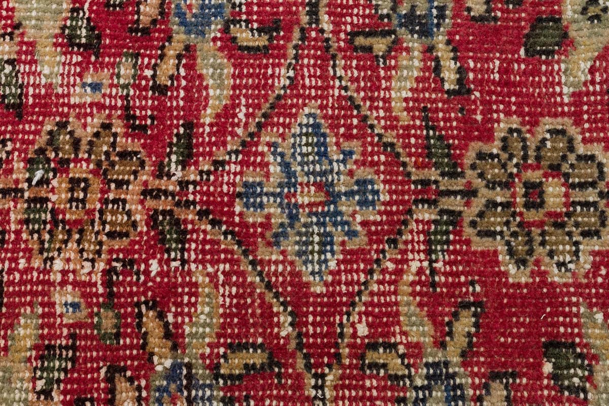 Handwoven Vintage Distressed Rug — detail view 5, handmade vintage rug