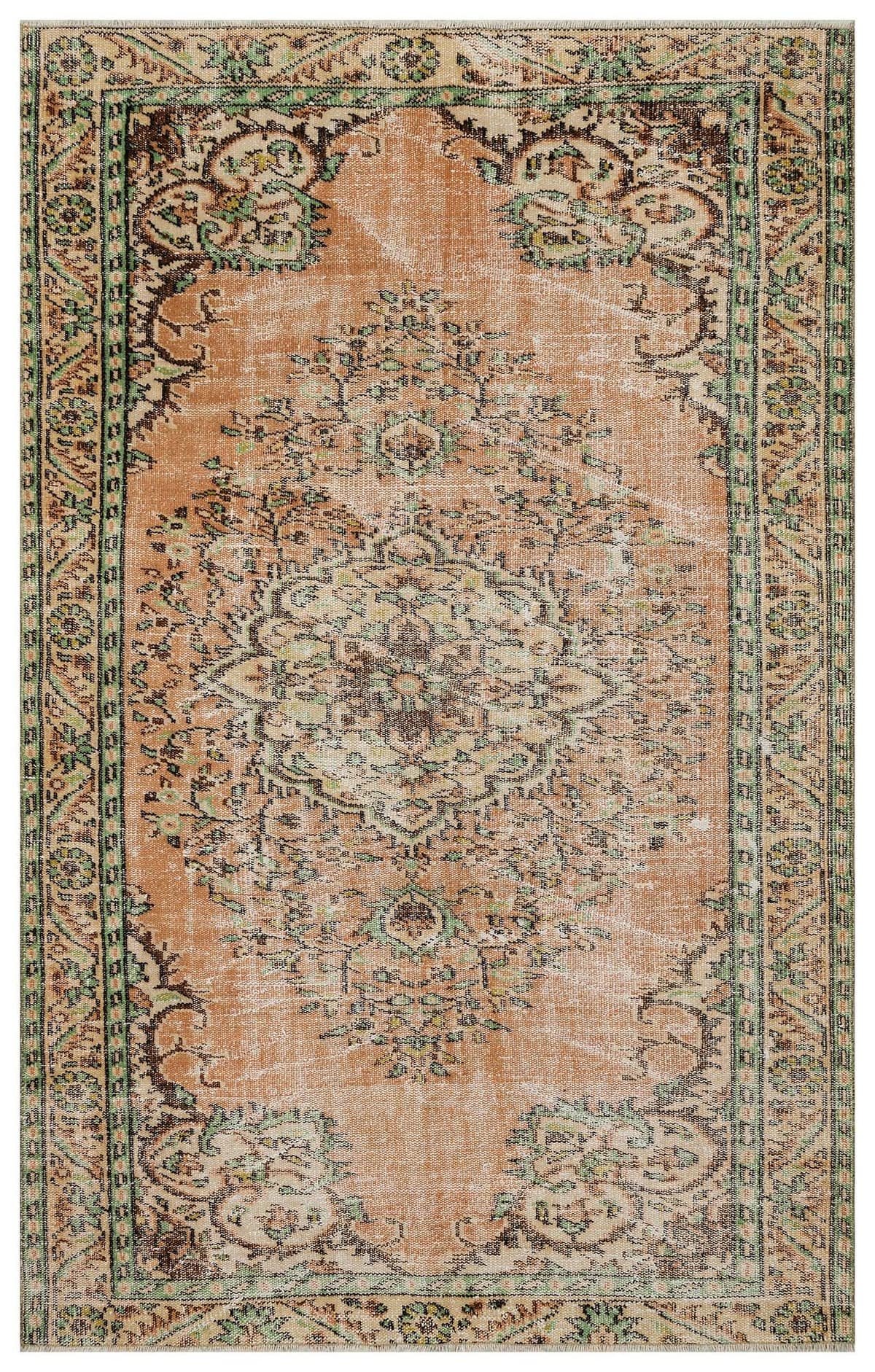 Vintage Distressed Rug — detail view 2, handmade vintage rug