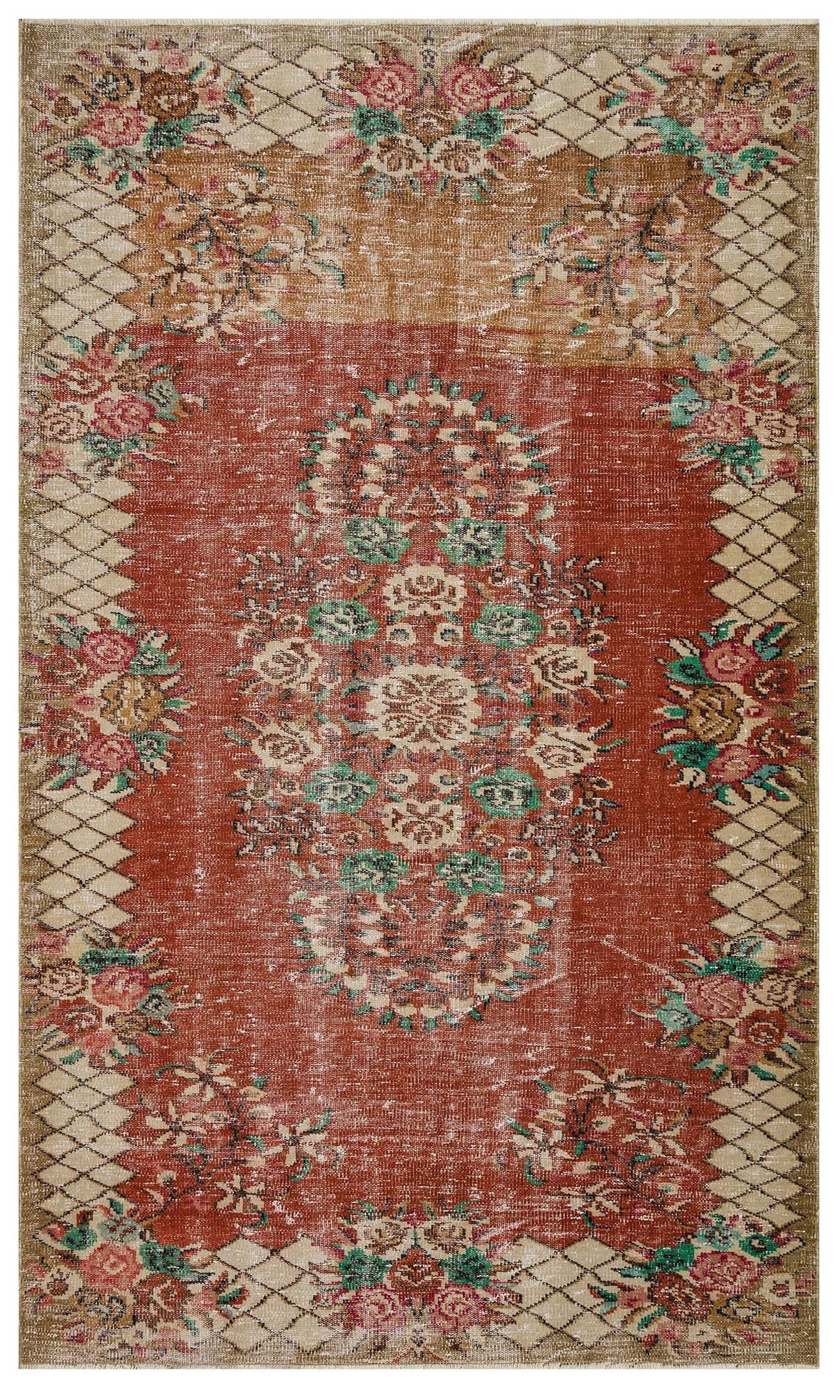 Distressed Vintage Rug — detail view 2, handmade vintage rug