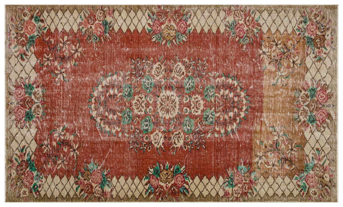 Distressed Vintage Rug — detail view 3, handmade vintage rug