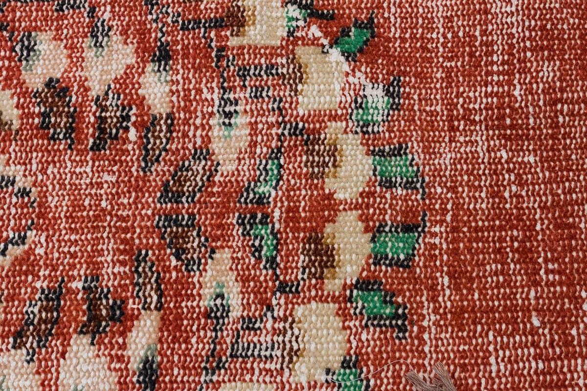 Distressed Vintage Rug — detail view 5, handmade vintage rug