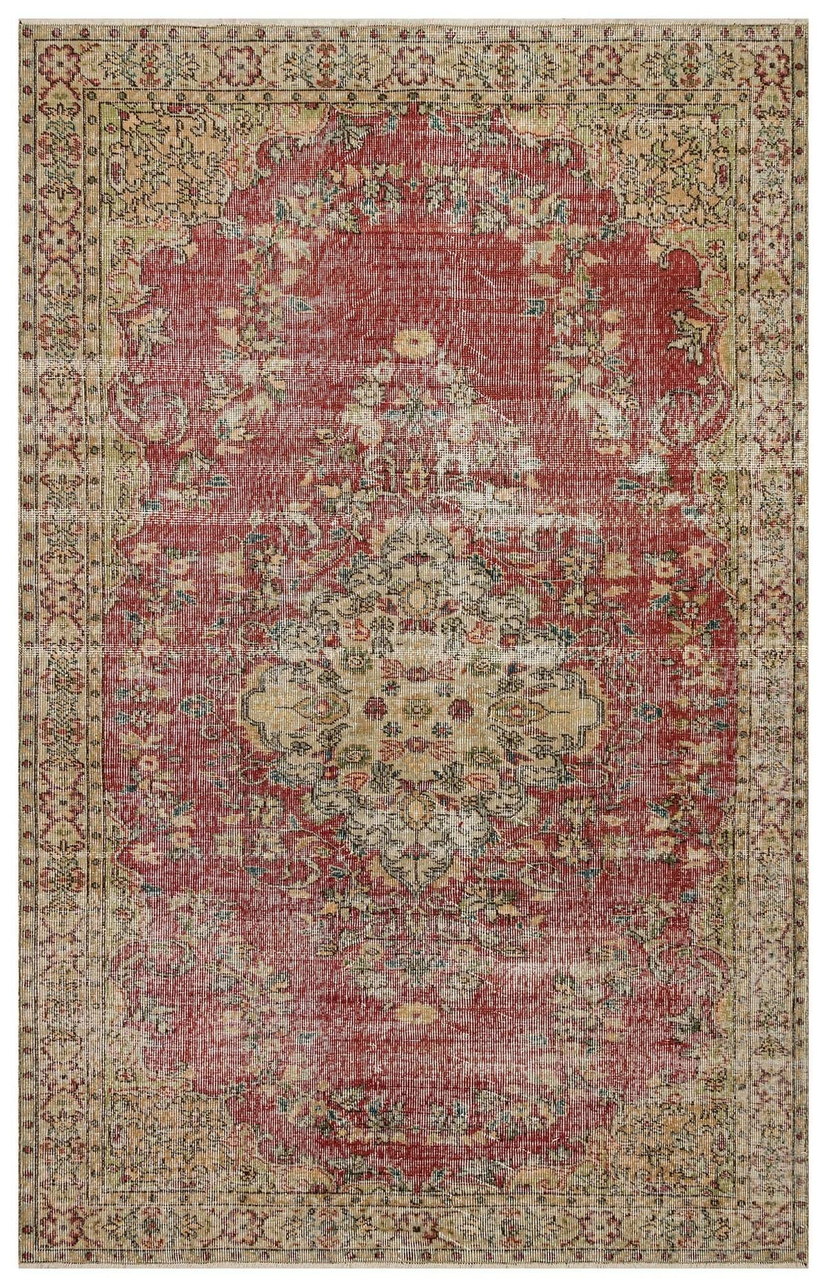 Distressed Vintage Rug — detail view 5, handmade vintage rug
