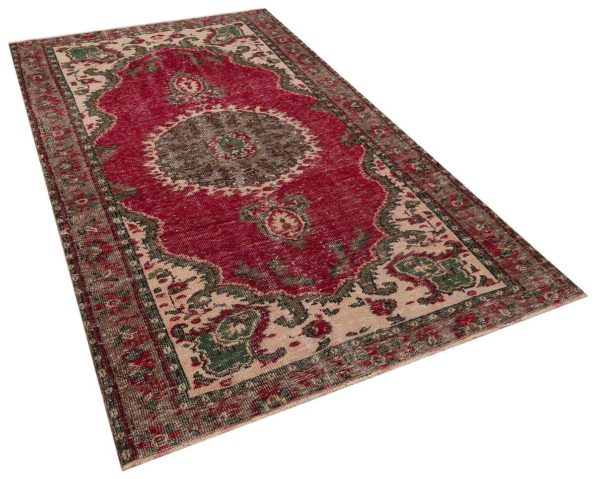 Hand-Woven Vintage Rug, vintage rug, Handmade, hand-knotted wool & cotton, size 157 × 262 cm, from Yahyalı