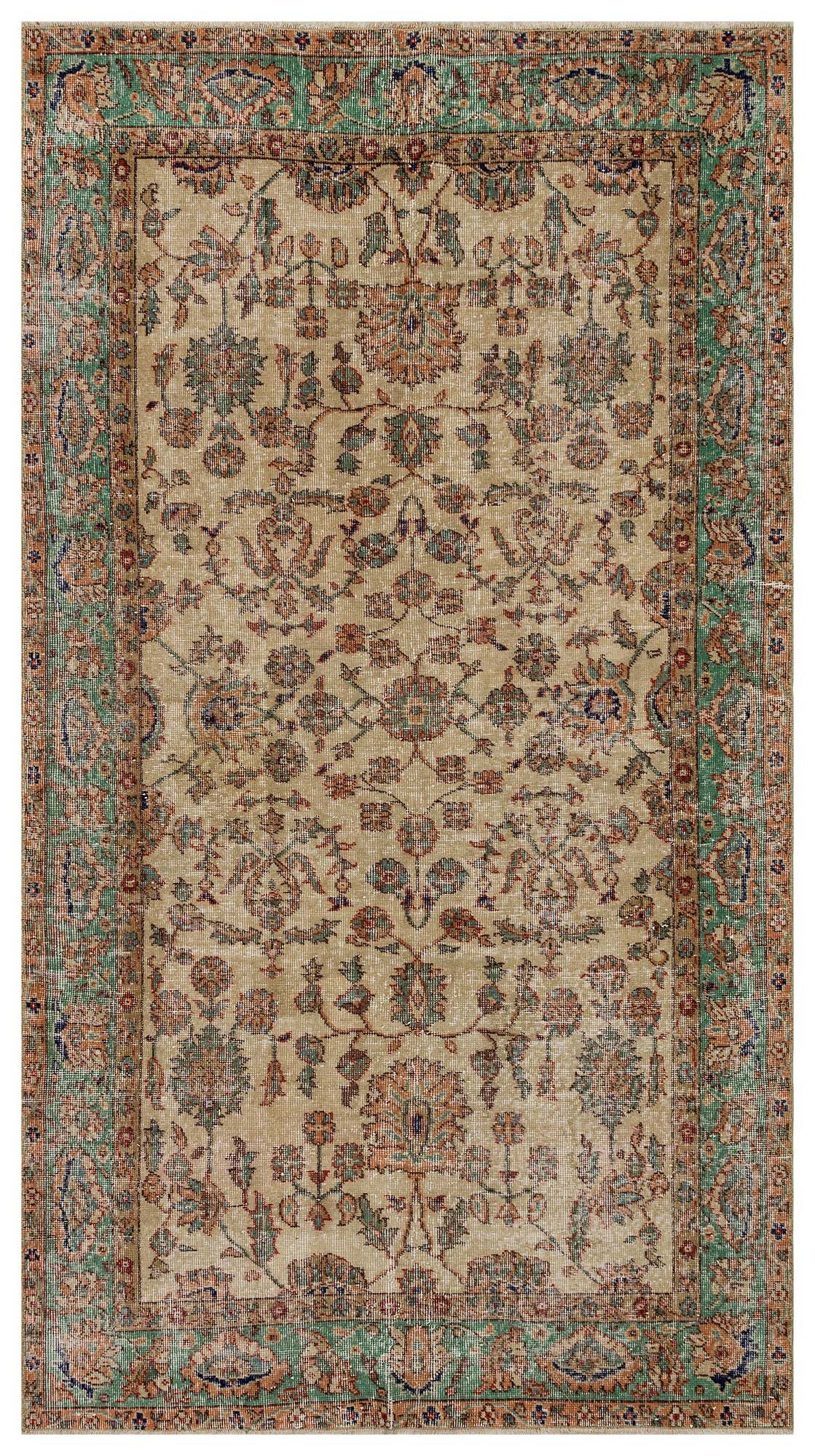 Distressed Vintage Rug — detail view 2, handmade vintage rug