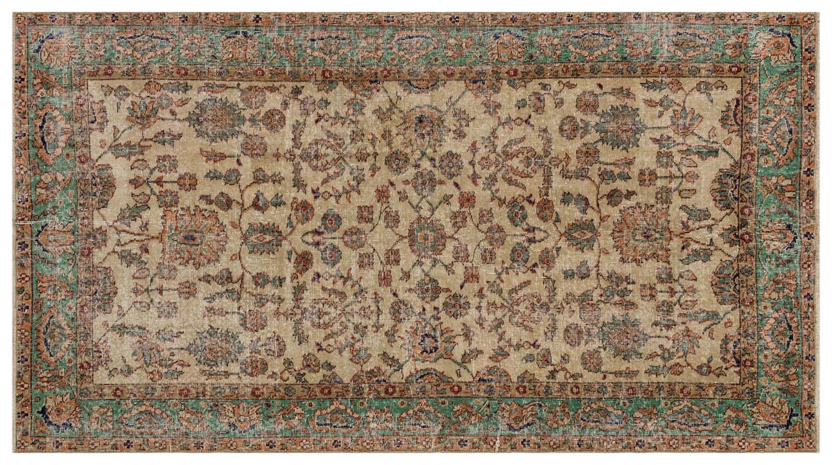 Distressed Vintage Rug — detail view 3, handmade vintage rug