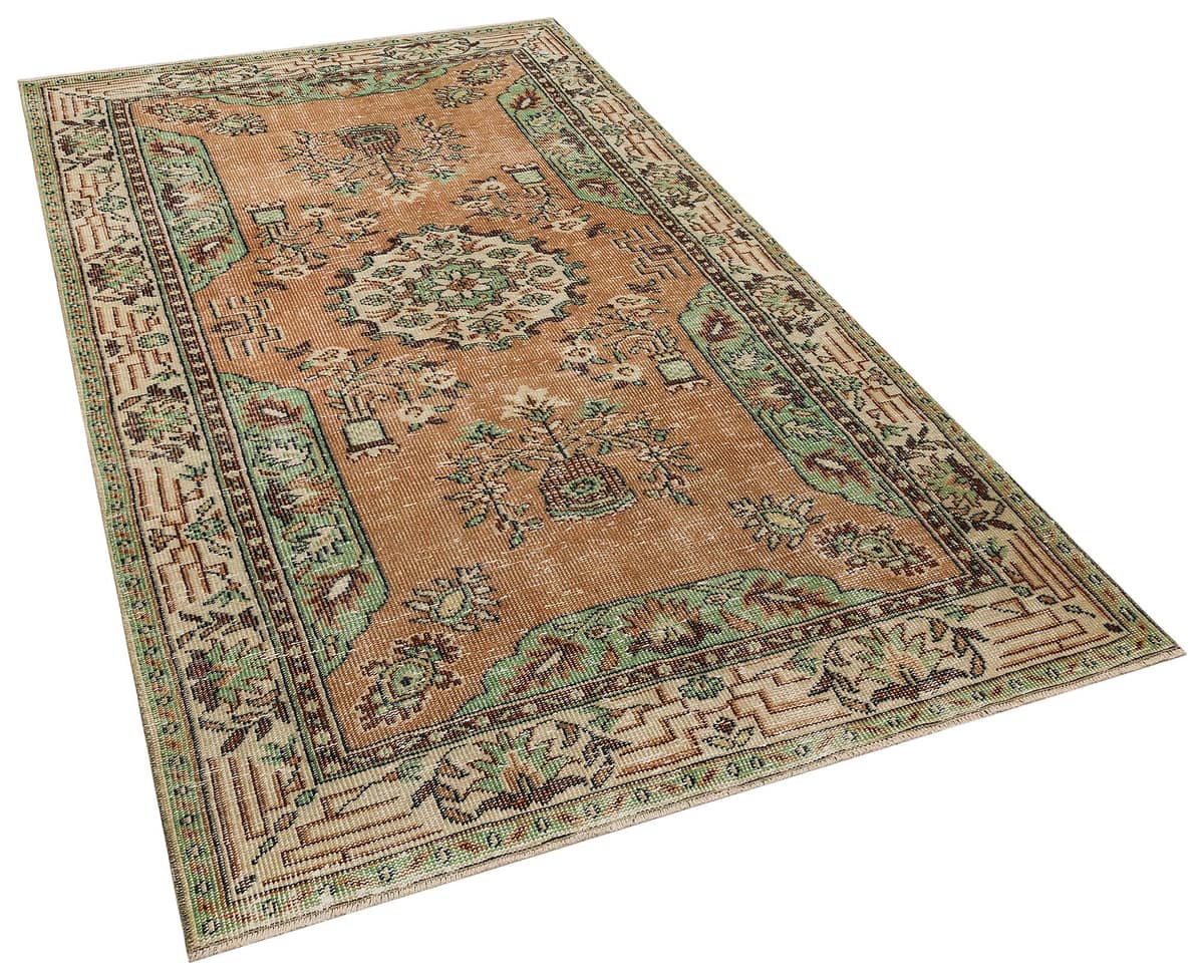 Vintage Handwoven Rug, vintage rug, Handmade, hand-knotted wool & silk, size 151 × 258 cm, from Sivas