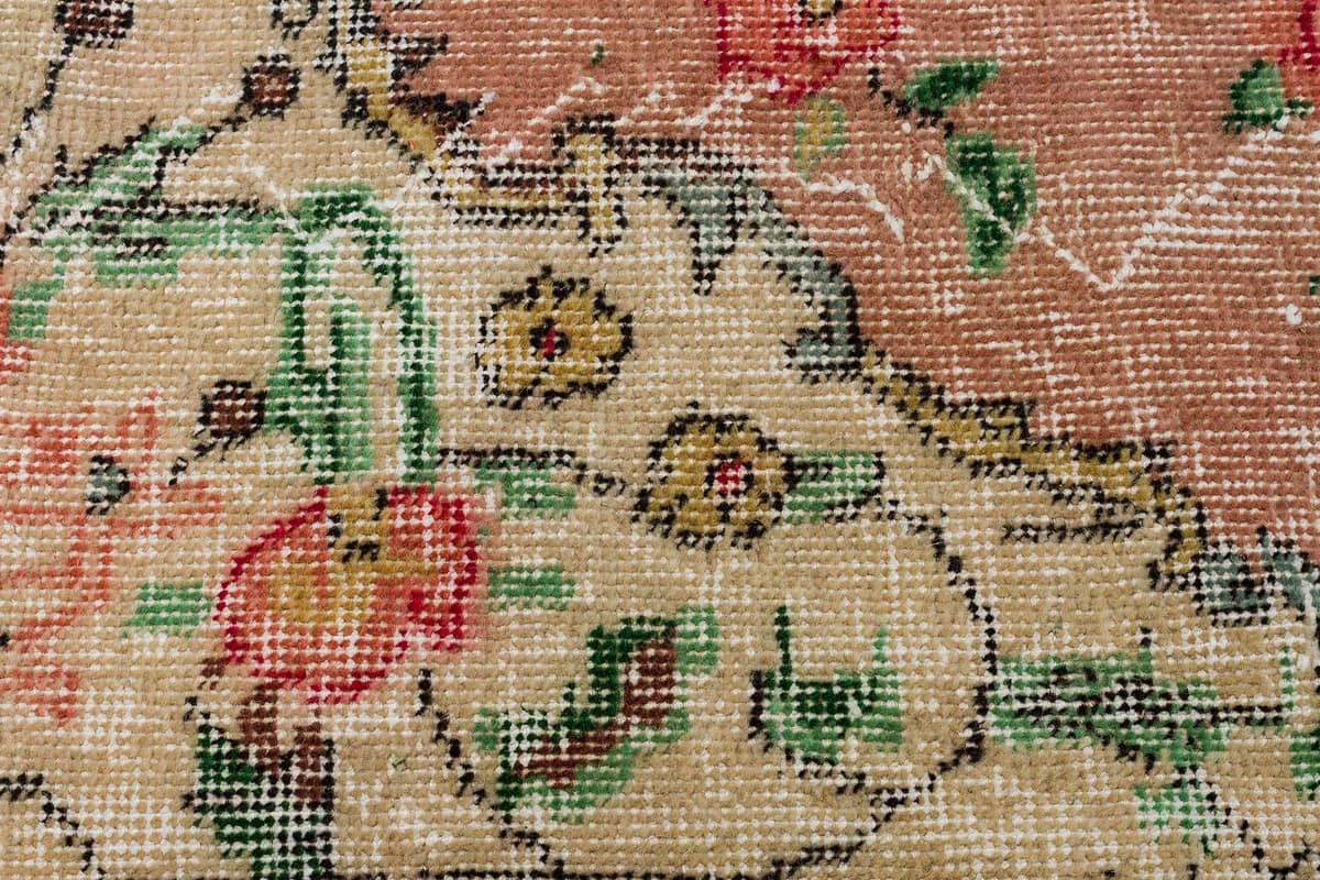 Distressed Vintage Rug — detail view 5, handmade vintage rug