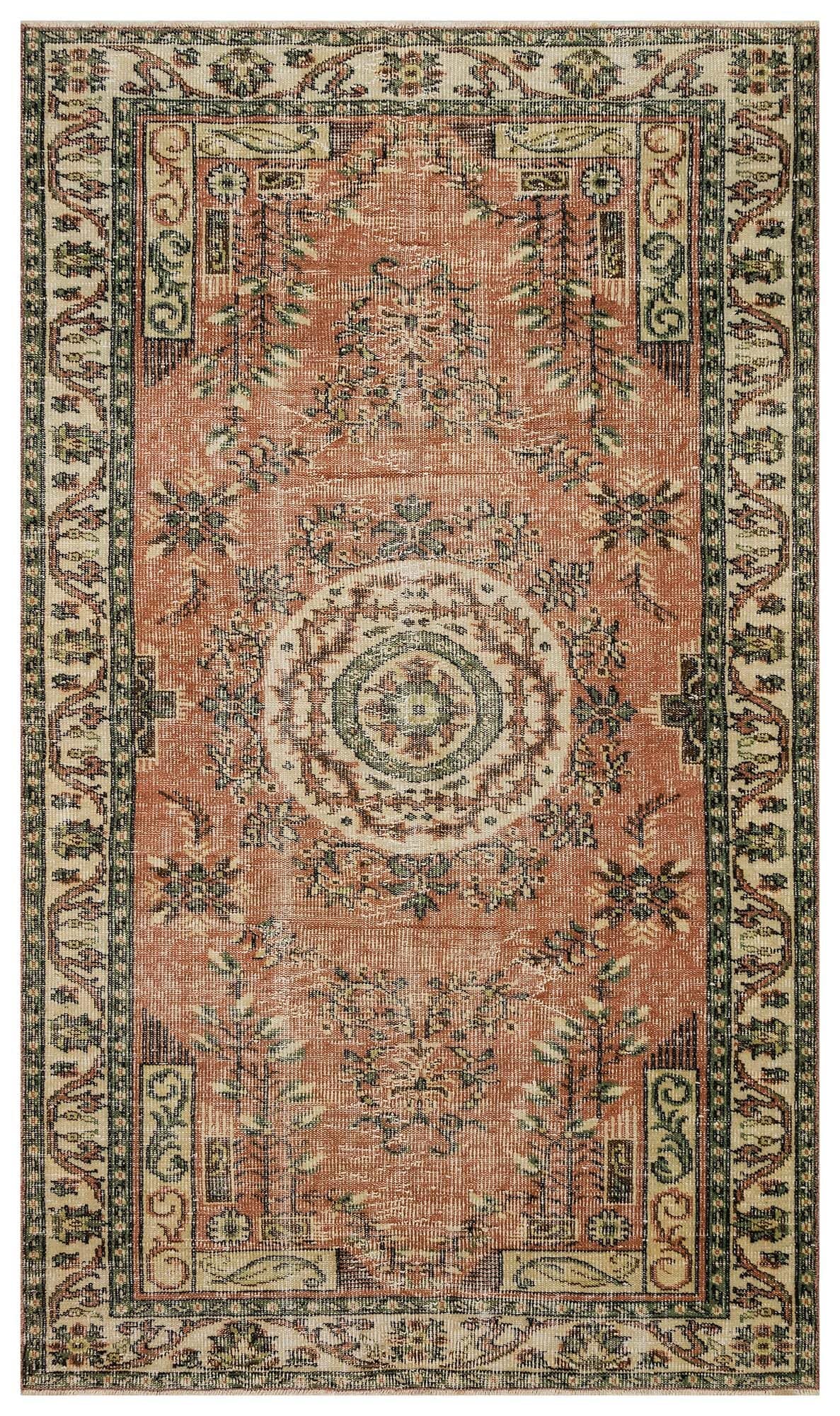 Vintage Distressed Hand-Woven Rug — detail view 2, handmade vintage rug