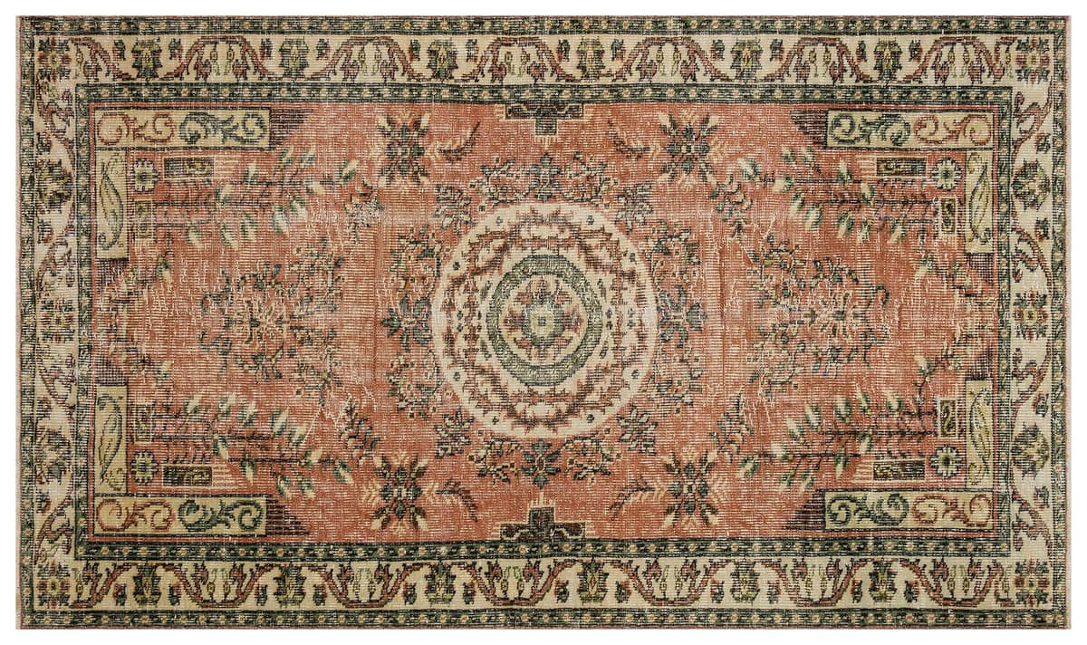 Vintage Distressed Hand-Woven Rug — detail view 3, handmade vintage rug