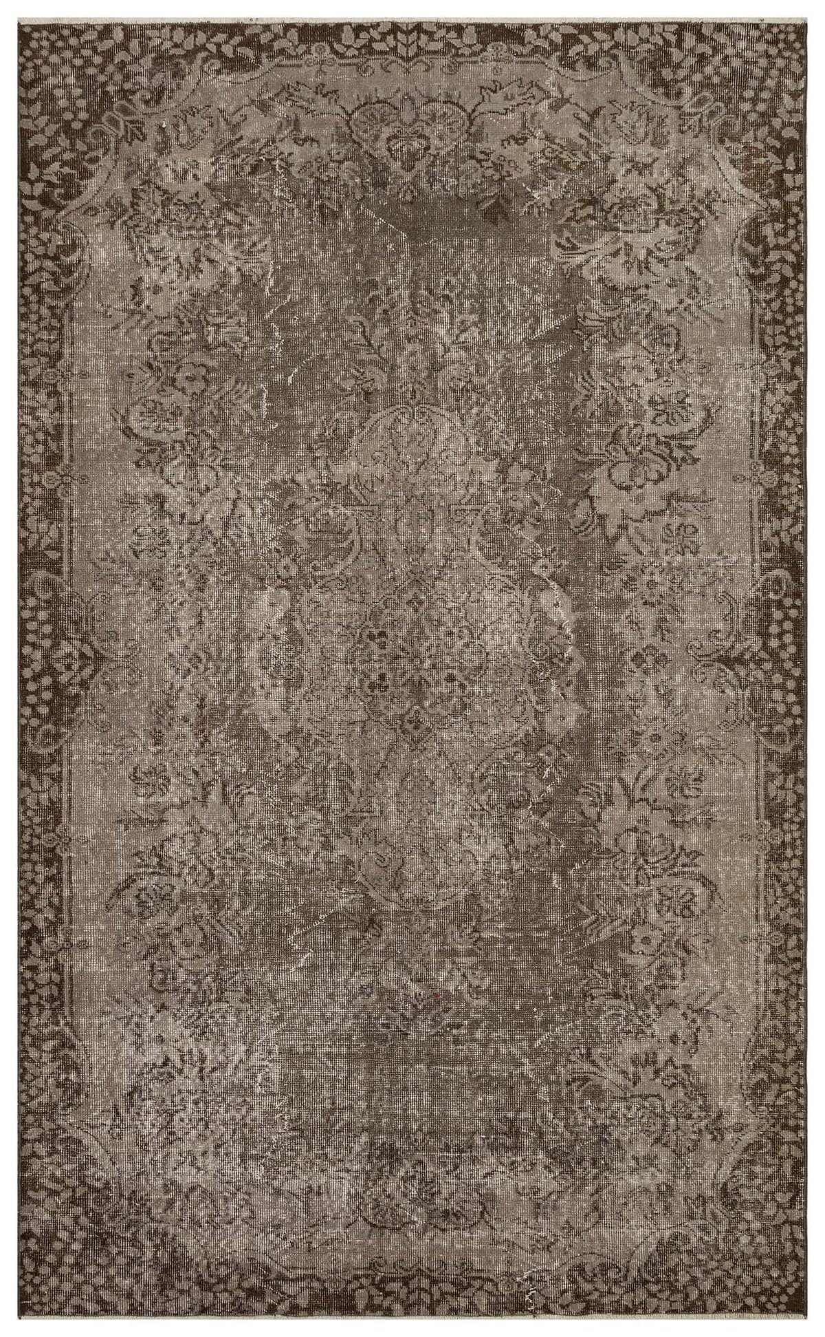 Handwoven Distressed Rug, Vintage — detail view 2, handmade vintage rug