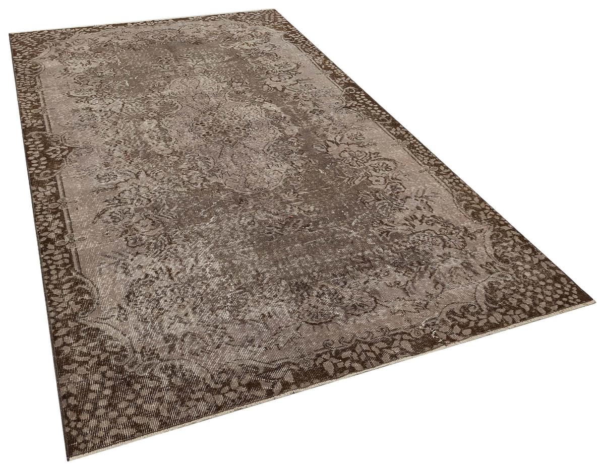 Handwoven Distressed Rug, Vintage, vintage rug, Handmade, hand-knotted wool & cotton, size 173 × 281 cm, from Yahyalı