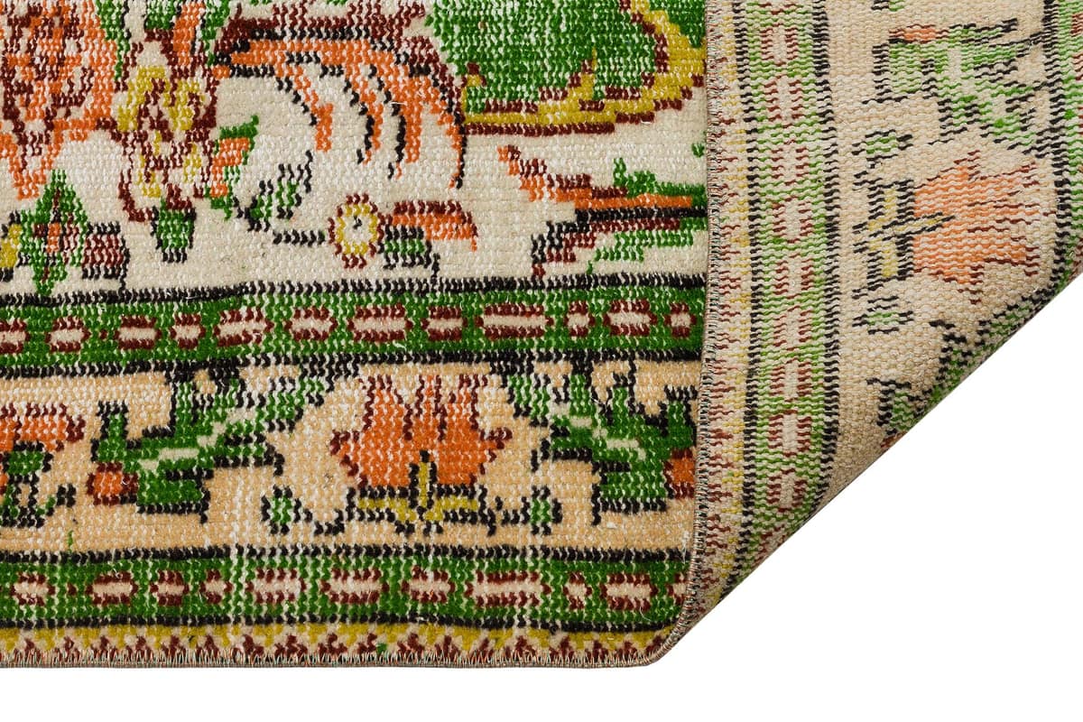 Handwoven Vintage Distressed Rug — detail view 4, handmade vintage rug