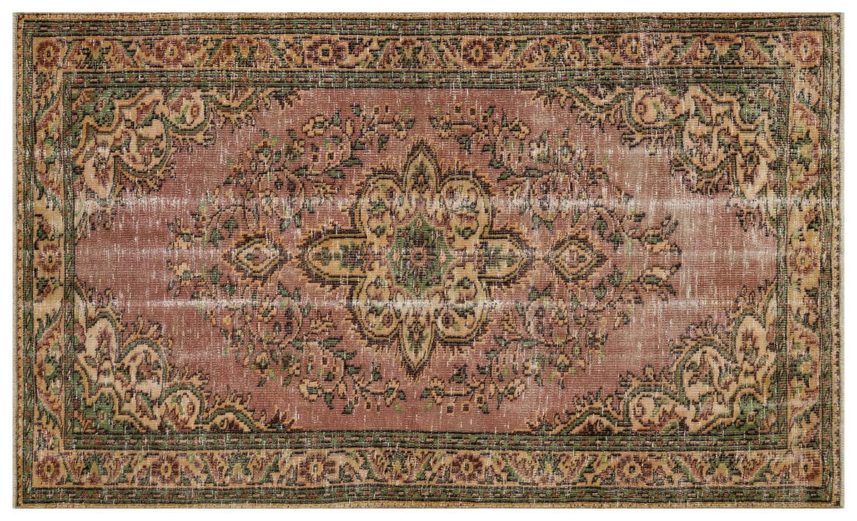 Vintage Distressed Hand-Woven Rug — detail view 3, handmade vintage rug