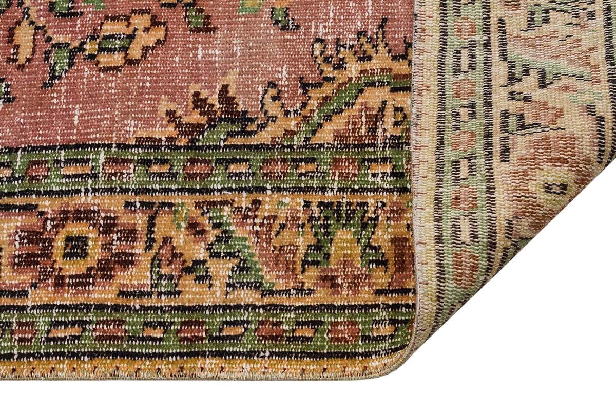 Vintage Distressed Hand-Woven Rug — detail view 4, handmade vintage rug