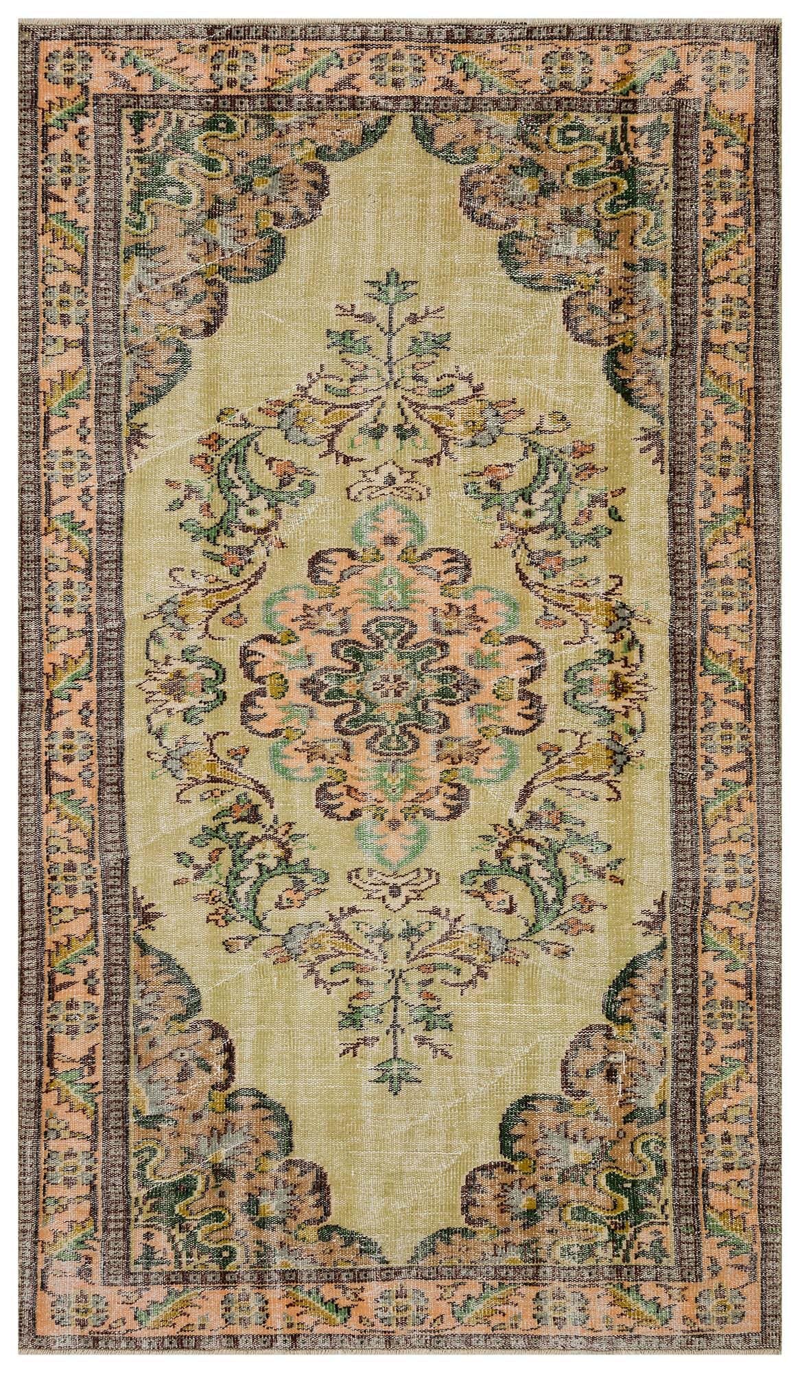 Distressed Vintage Handwoven Rug — detail view 2, handmade vintage rug