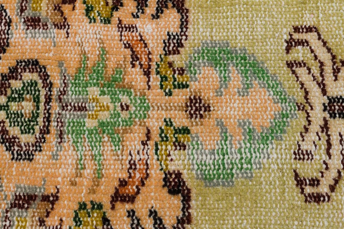 Distressed Vintage Handwoven Rug — detail view 5, handmade vintage rug