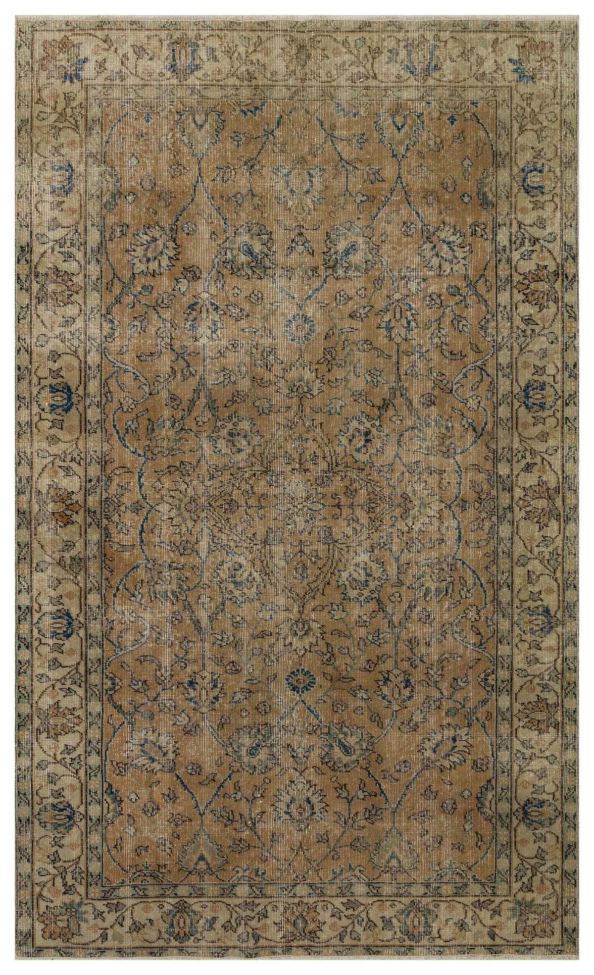 Distressed Vintage Rug — detail view 2, handmade vintage rug