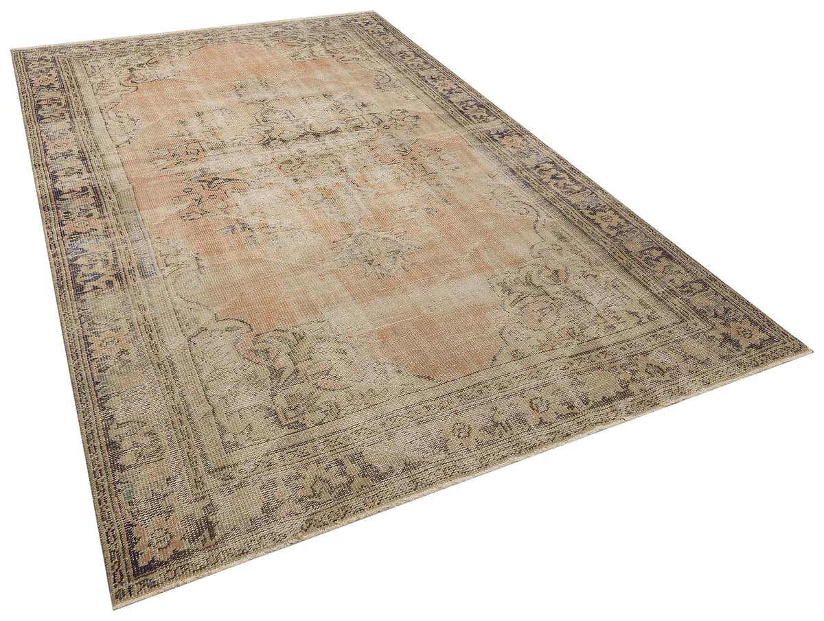 Vintage Handwoven Rug, vintage rug, Handmade, hand-knotted wool & silk, size 188 × 284 cm, from Gördes