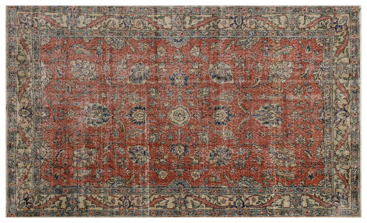 Distressed Vintage Rug — detail view 3, handmade vintage rug