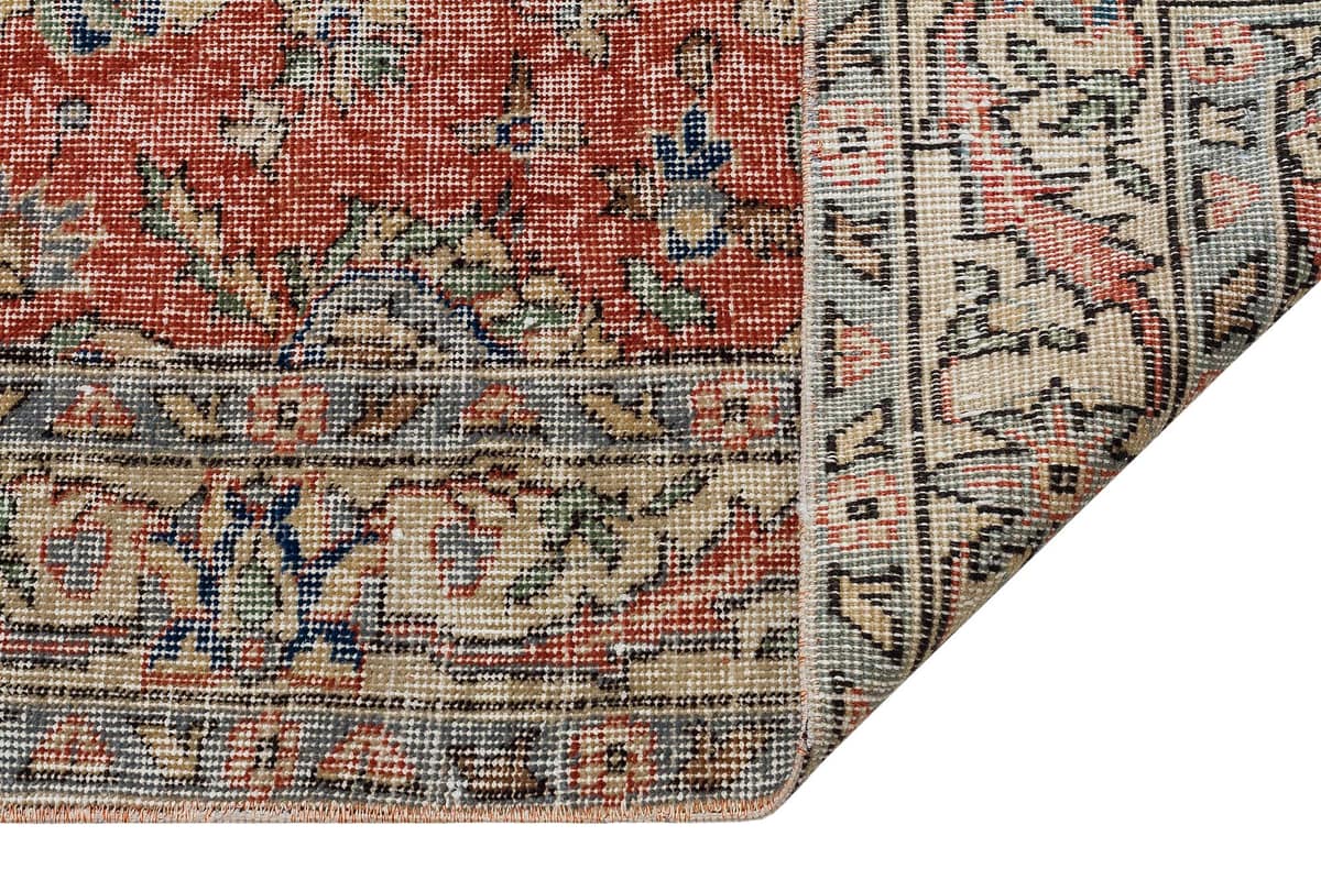Distressed Vintage Rug — detail view 4, handmade vintage rug