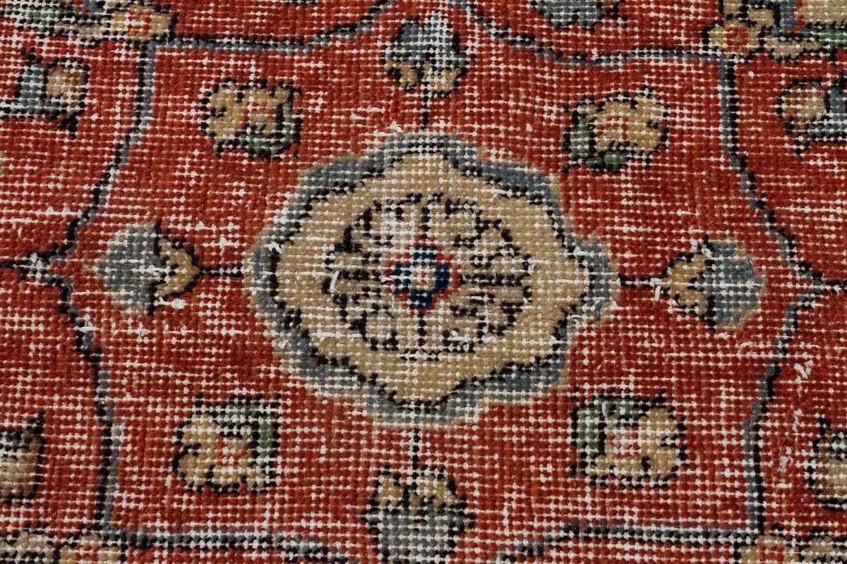 Distressed Vintage Rug — detail view 5, handmade vintage rug