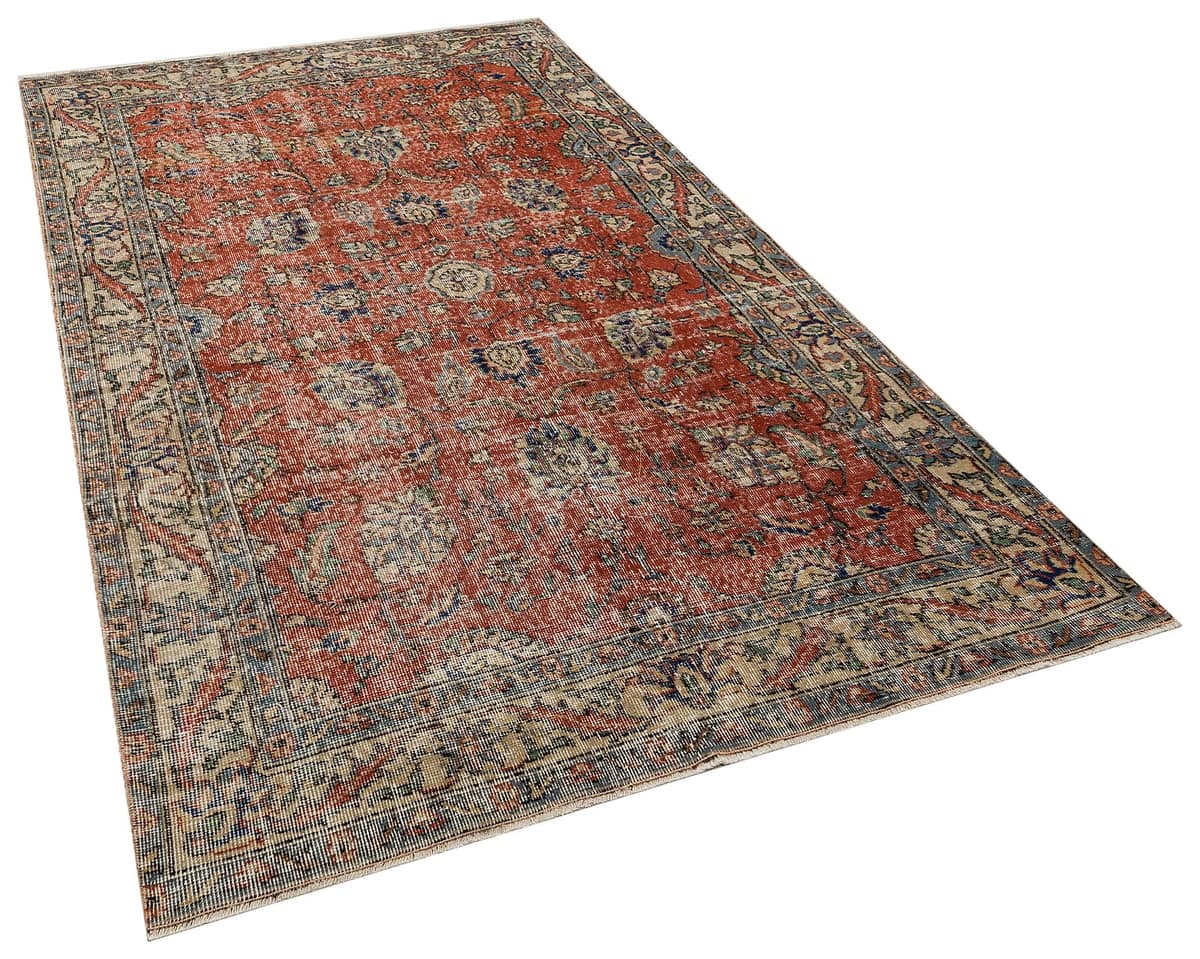 Distressed Vintage Rug, vintage rug, Handmade, hand-knotted wool, cotton & silk, size 149 × 240 cm, from Gördes