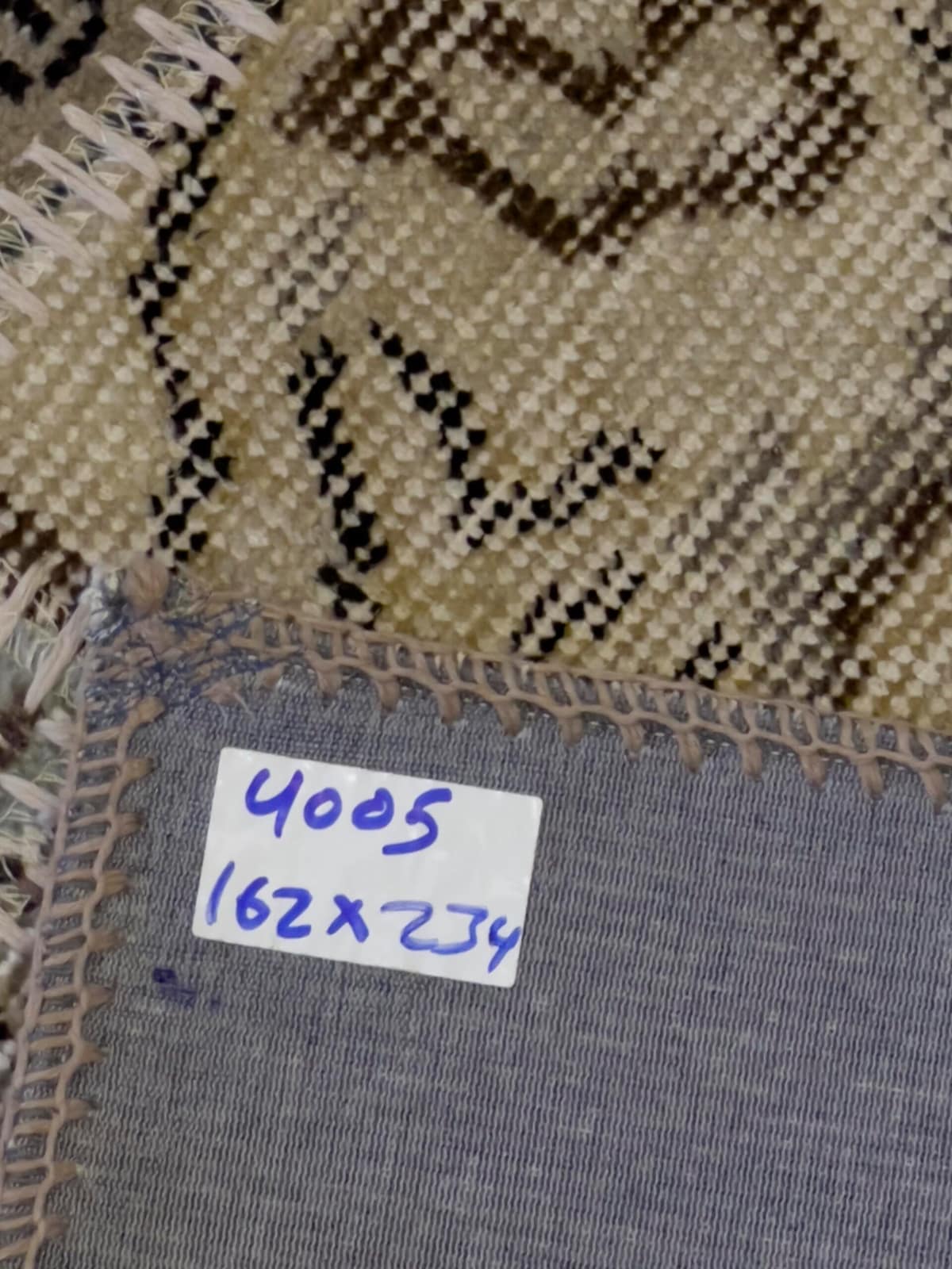 Unique Classic-Style Custom Patchwork Rug — detail view 2, handmade vintage rug
