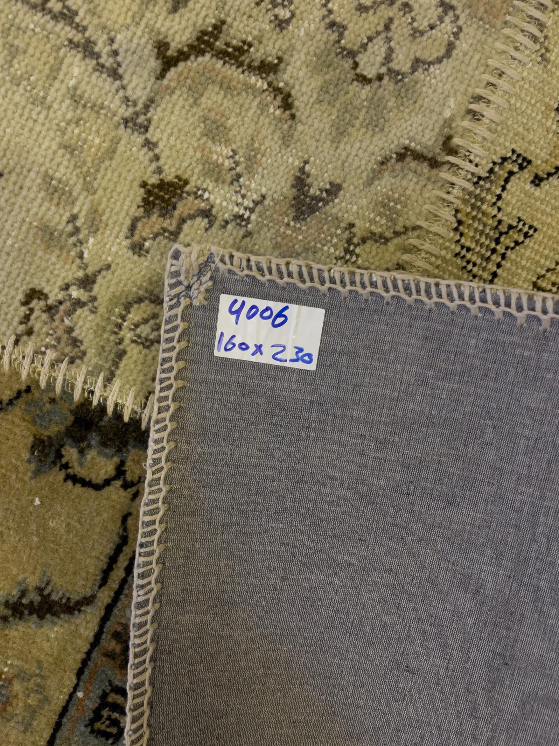 Hand-Woven Distressed Special Patchwork Rug — detail view 2, handmade vintage rug