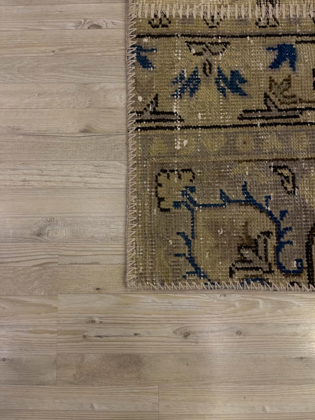 Unique Classic-Style Handmade Patchwork Rug — detail view 4, handmade vintage rug